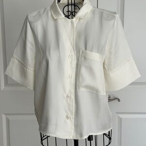 Banana Republic Cream Button Down Shirt